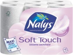 Papier toilette Nalys Soft Touch Maxi 2 épaisseurs 12 Rouleaux de 135 Feuilles