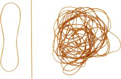 Élastiques Office Depot 1,5 x 150mm Ø 100mm Naturel 500g