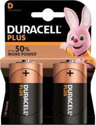 Piles Duracell Plus Power D MN1300 LR20 1,5V Alcaline 2 Unités