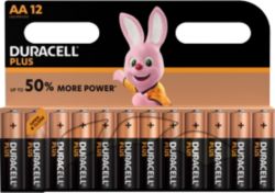 Piles Duracell Plus Power AA MN1500 LR6 1,5V Alcaline 12 Unités