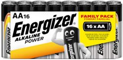 Piles Energizer Power AA LR6 1,5V Alcaline 16 Unités