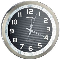 Horloge murale TechnoLine WT8970 30 x 4,2 cm Argenté, noir