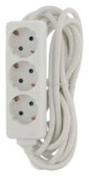 Multiprise Valueline Schuko 3 prises 5 m Blanc