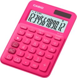 Calculatrice de bureau Casio MS 20UC RD 12 chiffres Rose