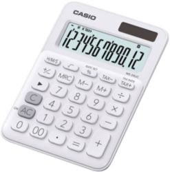 Calculatrice de bureau Casio MS 20UC WE 12 chiffres Blanc