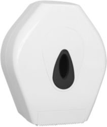 Distributeur de papier toilette jumbo Mini Plastique ABS Blanc 220 x 145 x 275 mm