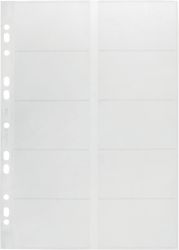 Pochettes pour cartes de visite DURABLE Business Transparent 200 cartes 25,5 x 31,5 cm 10 Unités