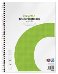 Cahier Office Depot Recycled Blanc Quadrillé micro perforé A4+ 70 g