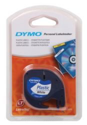 Ruban d'étiquettes DYMO 91201 Noir sur Blanc 12 mm x 4 m