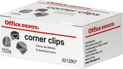 Coins de lettre Office Depot 17mm Argenté 100 unités