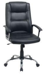 Fauteuil de direction Niceday Berlin Cuir reconstitué Noir