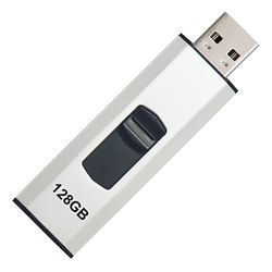 Clé USB Ativa Slider 128 Go Argenté
