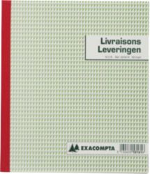 Registre de livraisons (bilingue) Exacompta Blanc 18 x 21 cm 25 feuilles