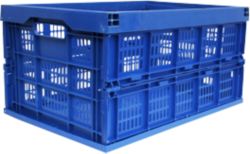Boîte de transport pliable Viso Viso Polypropylène Bleu 45 L 36 x 53,5 x 28 cm