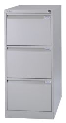 Caisson à tiroirs pour dossiers suspendus Bisley Gris 470 x 622 x 1&nbsp;016 mm