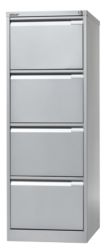 Caisson à tiroirs pour dossiers suspendus Bisley Argenté 470 x 622 x 1&nbsp;321 mm