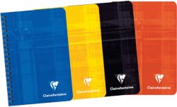 Cahier à spirale Clairefontaine Blanc Quadrillé 5 x 5 mm non A7 14 x 9,5 cm 90 g