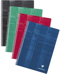 Cahier à double spirale Clairefontaine Blanc Quadrillé 5 x 5 mm non A4 29,7 x 21 cm 90 g