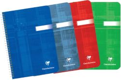 Cahier à spirale Clairefontaine Blanc Quadrillé 5 x 5 mm A7 21 x 14,8 cm 90 g