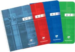 Répertoire Clairefontaine 8549 Bleu Avec index A à Z non A5 21 x 14,8 cm 90 g