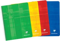 Cahier à double spirale Clairefontaine Blanc Ligné non 165 x 210 mm 21 x 16,5 cm 90 g