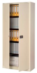 Armoire haute à portes battantes Bisley Beige 914 x 400 x 1&nbsp;950 mm