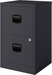 Caisson mobile à tiroirs Bisley H123NL Noir 413 x 400 x 672 mm