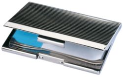 Étui pour cartes de visite Sigel VZ130 Chrome 20 9 x 0,5 x 5,5 cm