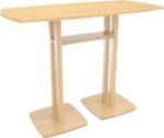 Paperflow Stehtisch Woody Buche 1.500 x 750 x 1.100 mm