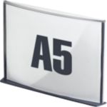 Paperflow DIN A5 Informationsschild Grau Haftend PS (Polystyrol) 19SA5.11 23 (B) x 16 (H) cm