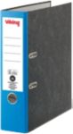 Viking Ordner DIN A4 80 mm Dunkelblau, Schwarz 2 Ringe Pappkarton Wolkenmarmor Hochformat Recycled