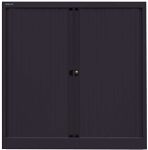 Bisley Rollladenschrank Eurotambour 2 Fachböden Schwarz 1.000 x 430 x 1.030 mm