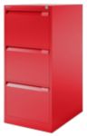 Bisley Hängeregistraturschrank F Serie 3 Schubladen Kardinalrot 413 x 622 x 1.016 mm
