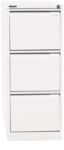 Bisley Hängeregistraturschrank F Serie 3 Schubladen Verkehrsweiß 413 x 622 x 1.016 mm
