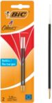 Bic Ballpoint Pen Refill 4 Colours 0.4 Mm Red Pack Of 2