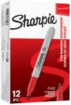 Sharpie Fine Point Permanentmarker Fein Rundspitze - 1,5 mm Rot Nicht nachfüllbar 12 Stück