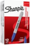 Sharpie Fine Permanentmarker Fein Rundspitze - 1,5 mm Blau Nicht nachfüllbar 12 Stück