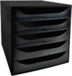 Viking Schubladenbox Schwarz 28,4 x 34,8 x 29 cm