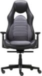 Realspace Executive Chair Synchro Tilt Bonded Leather Height-Adjustable Armrest Height-Adjustable Seat Black 110 Kg Hades