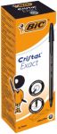 BIC Cristal Exact Kugelschreiber Schwarz Extra Fein 0.28 mm 20 Stück