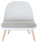 Thumbnail - meet powered by PAPERFLOW Besucherstuhl Stoff Ohne Armlehnen Weiß Cocoon