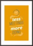 Paperflow Wandbild "Less meetings more doing" 600 x 800 mm