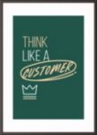 Paperflow Wandbild "Think like a customer" 400 x 500 mm