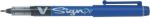 Pilot V-Sign Pen Fineliner Pen 0.6 Mm Needlepoint Blue Pack Of 12