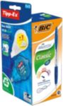 Thumbnail - BIC Atlantis Classic Kugelschreiber Blau Mittel 0.32 mm Nachfüllbar Packung mit 12 Stück + GRATIS 1 Easy Tipp-Ex mit Nac...