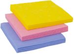 BETRA Viskose Geschirrtücher Blau, Gelb, Pink 35 x 35 x 6,5 cm 1020992 12 Stück