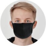 Schäfer Gesichtsmaske Waschbares Schwarz