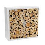 Paperflow Rollladenschrank PP (Polypropylen) 2 Fachböden abschließbar 1.100 x 415 x 1.040 mm