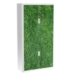 Paperflow Rollladenschrank PP (Polypropylen) 4 Fachböden abschließbar 1.100 x 415 x 2.040 mm