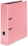 Thumbnail - Falken Pastel Color Ordner Breit DIN A4 80 mm Flamingorosa 2 Ringe Pappkarton Glänzend